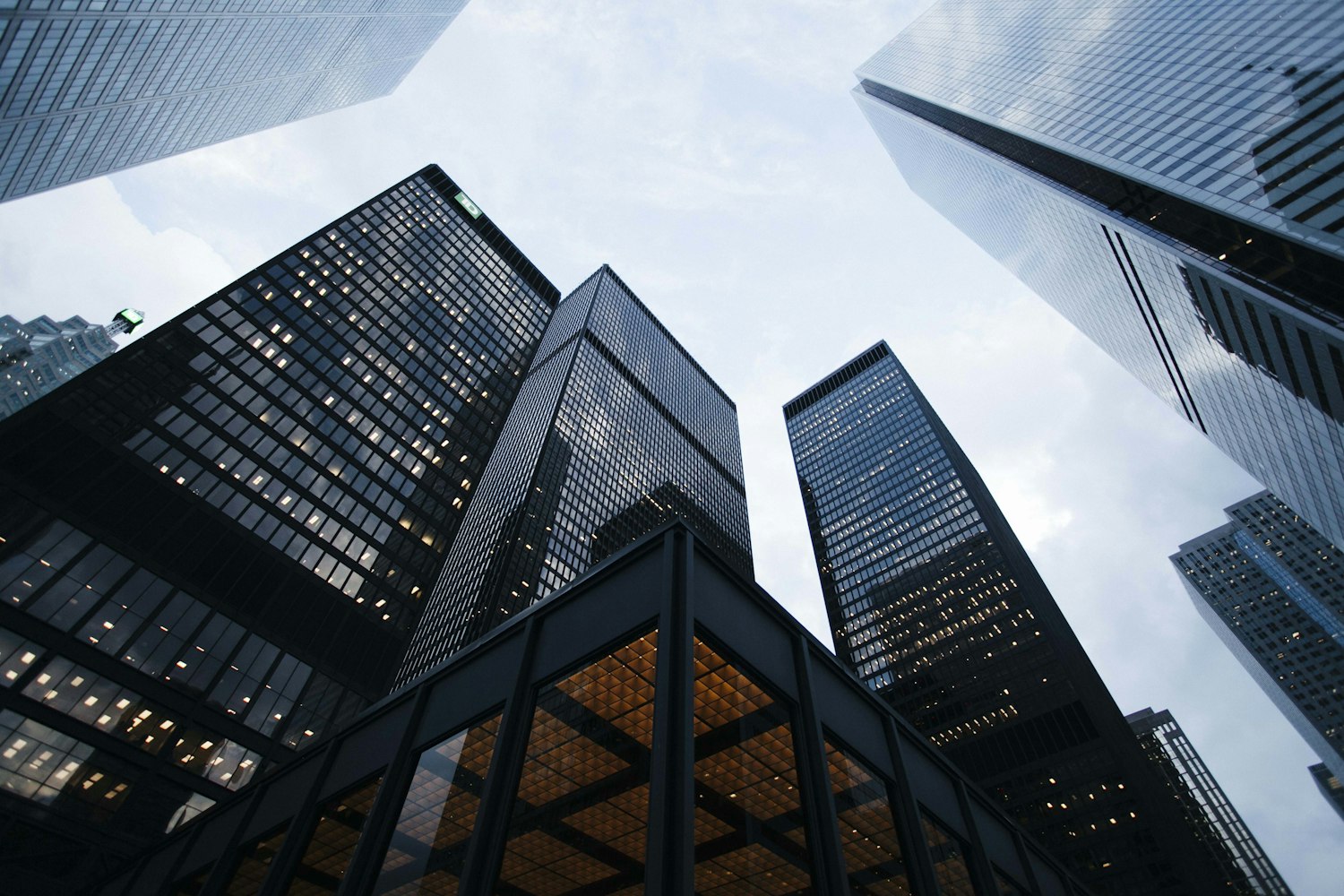 Modern high-rise towers